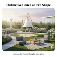 Waterproof Conical Lantern Tent Sun Protection Sunshade cover Portable Camping gear Large Space for Campers, Beachgoers, Families, Beach, Campsite, outsidedoor waterproof fabrics, Backyard