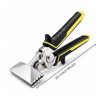 Manual Sheet Metal Bending Plier Compact Edging Plier Spring-Assisted Hand Seamer Two-Handle for Metalworking