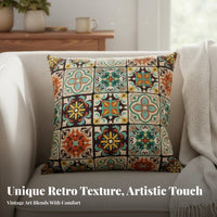 Bohemian Design Throw Pillow Versatile Bohemian Pillow Cover Soft Material Boho Pattern Cushion Cover for Adults, Women, Living Room, Bedroom, Car