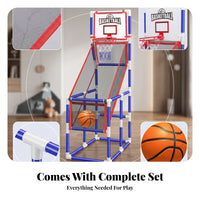 Mesh Side Panels Active Play Toy Basketball Throwing Machine Tubular Frame for Children