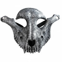 edgy goat prong face covering for all genders pronged Monster face covering Dark & aesthetic for Halloween Parties