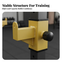 Stable and Secure Adjustable Squat Rack Multi-Functional Bench Press Stand Multi-Functional Bench Press Rack for Weightlifters, Bodybuilders, Home Gym