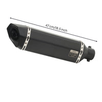 51mm Motorcycle Exhaust Muffler Performance Slip-on Muffler Heat-Resistant Motorcycle Exhaust with Mounting Hardware Rustproof for Motorcyclists, Custom Build