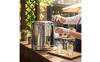 Stainless Steel Insulated Barrel Full Polyurethane Foam Insulation Insulated Soup Bucket Portable Commercial Food Warmer Barrel for Caterers