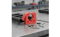 Secure Rapid-Secure Clamp Bracket Easy Installation Rubber Clamp with Mounting Plate Anti-Slip Shovel Holder Sturdy for off-Roaders, Campers, Roof Rack, Garage Storage