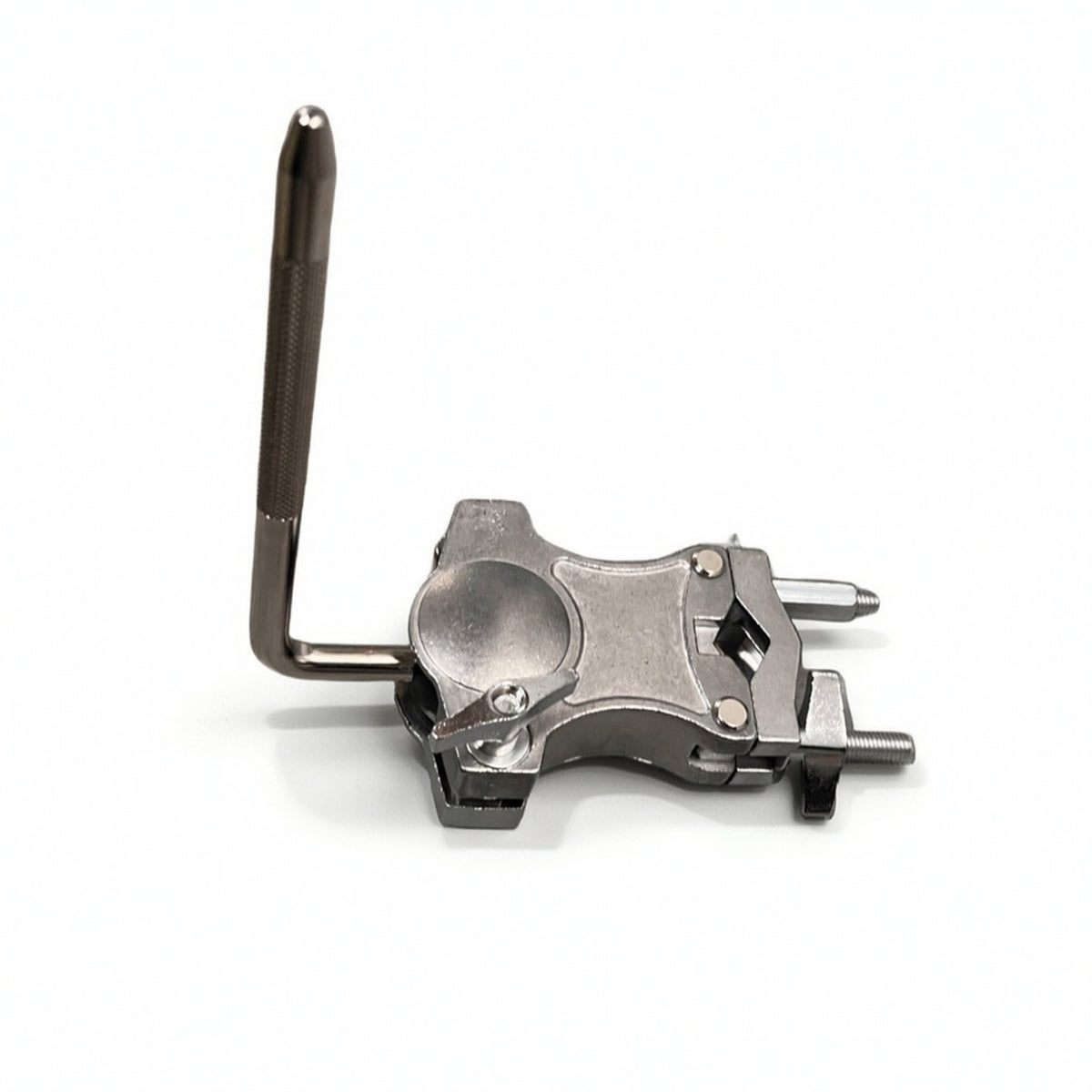 Adjustable Tom Holder with L-Rod Sturdy Tom Clamp Bracket Stable Hardware Long-Lasting for Percussionists, Practice Room
