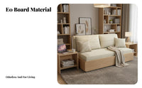 Foldable Design Wooden Frame Futon Space-Saving transformable Sofa two-in-individualUse Sleeper Couch Minimalist appearance for Apartment Dwellers, Students, Homeowners, Small Spaces, Home Office