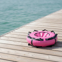 Inflatable marker with Handles Brightly Colored Freediving marker with D-Rings Visible Inflatable Dive marker for Swimming Exercises