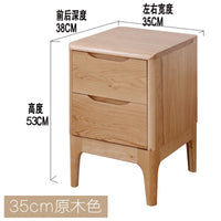 80-70-60-50-45-40-35-30-20cm宽橡木大号橡木原木大床头柜床边柜
