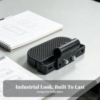 2 Pieces Foldable Footrest Folding Foot Pegs Thickened Material Foldable Passenger Footrest for Passengers