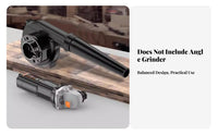 Angle Grinder Conversion Kit Blower and Vacuum Versatility for Yard
