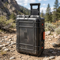 Heavy-Duty Hard Case with Wheels Rugged Rolling Hard Case Sturdy Portable for Field Work