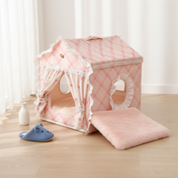 Cat Tent Bed Four Seasons Universal Semi-Enclosed Winter Warm Cat House Princess Nest Removable Washable