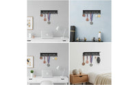 Black Medal Hanger with Shelf Heavy-Duty Medal Holder with Shelf Modern Simple for Athletes