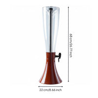 Beer Column Dispenser  Grape Beverage Dispenser Column Transparent Beverage Container