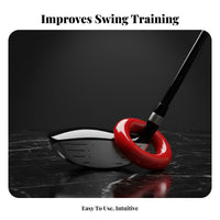 Golf Swing Weight Donut Builds Muscle Memory Weighted Golf Donut Fits Most Golf Gear Swing Practice Donut for Beginners, Driving Range