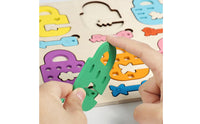 Cognitive Development Lock-and-Key Game Board Polished Surface Wooden Color Match Game Sturdy Shape Matching Board Educational Inspired for Preschoolers
