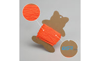Lightweight Bear-Shaped Winding Card Flat Cardboard Winding Card Compact Line Spool Slimline for Anglers