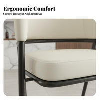With Armrests Upholstered Dining Armchair Elegant Design Dining Armchair Ergonomic spine supportrest Single Seat Minimalist design for Adults, Homeowners, Business Owners, Kitchen, Living Room, Bedroom, study niche