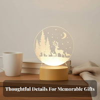 3D Illusion Lamp Creative Gift LED Acrylic Night Shine-Color Changing LED Acrylic Light for Children, Couples, children's Room, Nightstand, Home Decor