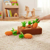Develops Fine Movement Skills Carrot Pulling Game Educational Carrot Harvesting Toy Chew-Safe Soft Material for Toddlers, Babies