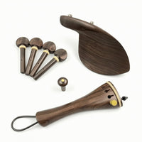 Wooden Violin Peg Tapered Violin Tuning Peg Fiddle Replacement Parts Carved Fiddle Parts Polished for Luthier, Repair Shop