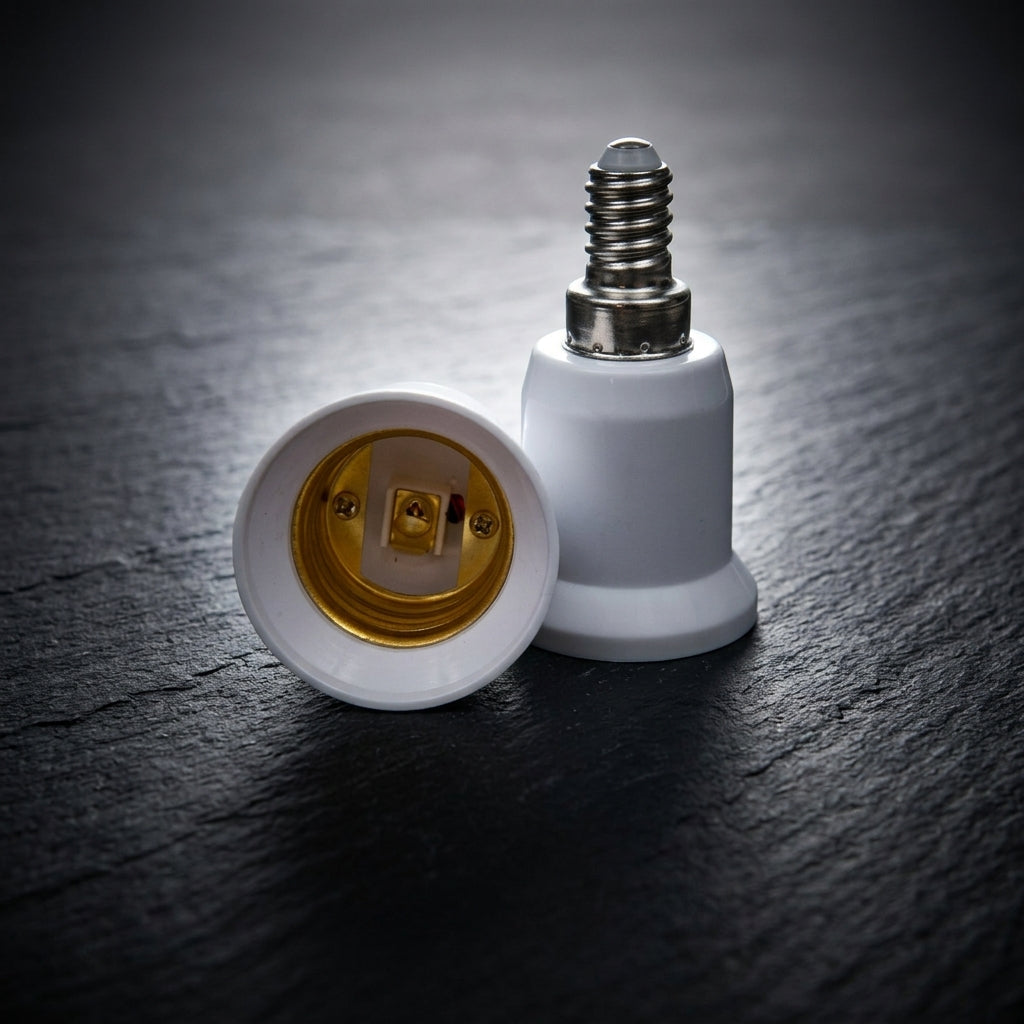 Rated Current 5A Rigid E27 Lamp Adapter, Heat Resistance 80°C Plastic Socket, E27 Extended Lamp Holder 65mm 95mm 120mm, Single Pack Extension