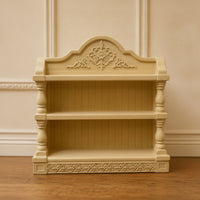 Miniature Display Shelf Vintage Dollhouse Display Shelf Classic Miniature Bookcase for Hobbyists