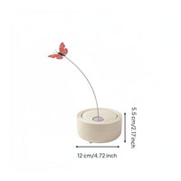 Automatic Cat Teaser Rod Design Butterfly Feline Play Rod Entertains Cats for Indoor