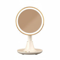 Dustproof Cosmetic Organizer with Jewelry Stand Multi-Functional Compartmented Box with Drawers Space-Saving Vanity Reachory Drawer Design for Makeup Users, Students, Teenagers, Dressing Table, Dormitory, Dorm Room, Bedroom