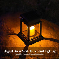 LED Regal Lantern Dusk to Dawn Solar Candle Lantern Automatic activation/Off Hanging Landscape Luminaire for Patio Decorators, Homeowners, Balcony