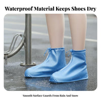 Rain Shoe Covers Wear Resistant Waterproof Overshoes Portable Rain Boot Covers for Cyclists