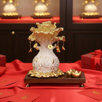 Housewarming Gift Wealth Attraction Statue Symbol of Prosperity Feng Shui Wealth Ornament Auspicious Chinese Auspicious Wealth Bag Good Luck for New Homeowners, Business Owners, Entryway, Living Room, Office, Reception Desk