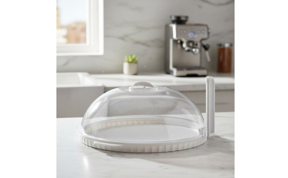 Microwave Spatter Cover Heat Resistant Vented Microwave Spatter Cover Anti-Spatter Food Lid Adjustable Steam Vent for Dorm Room