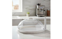 Microwave Spatter Cover Heat Resistant Vented Microwave Spatter Cover Anti-Spatter Food Lid Adjustable Steam Vent for Dorm Room