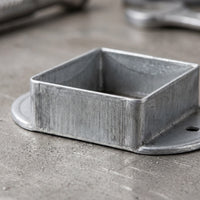Iron Art Railing Post Base Connector for Square Tube Stair Handrails