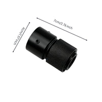 Air Tool Coupler with Locking Screw Push-Fit Self-Lock Quick Connector Pneumatic Quick Coupler Knurled Self-Locking Connector