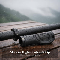 2 Pieces Comfort Grip Lock-on Handlebar Grips Full Palm Support Lock-on Bike Grips Long-Lasting Rubber Easy to Install for Long-Distance Cyclists, Commuters, Road Cycling, Trail Riding, City Commuting