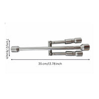 Compact Storage Folding Lug Wrench Labor Saving 4 Way Cross Wrench Long-Lasting for Roadside Emergency