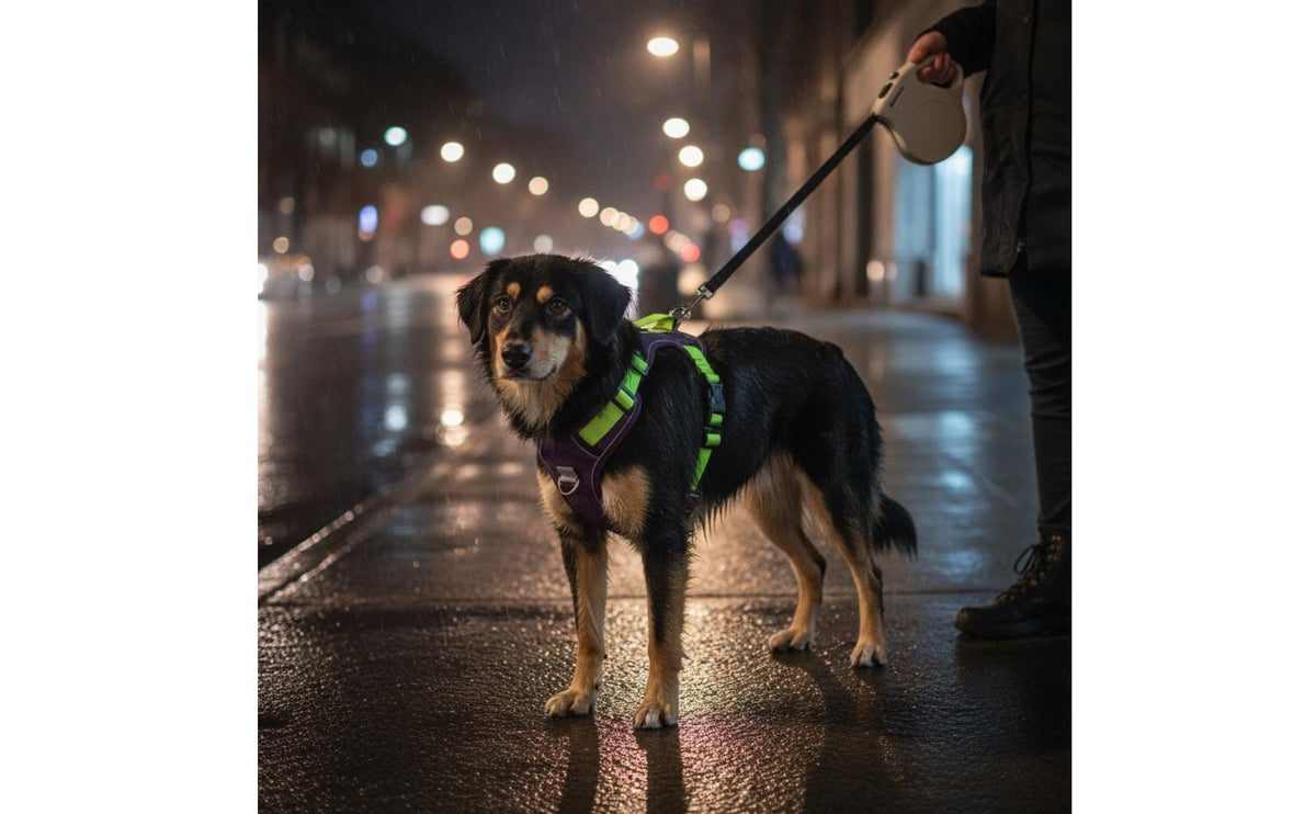 Reflective Dog Vest Harness Lightweight 2-in-1 Dog Harness Leash Get Loose-Resistant for Outdoor