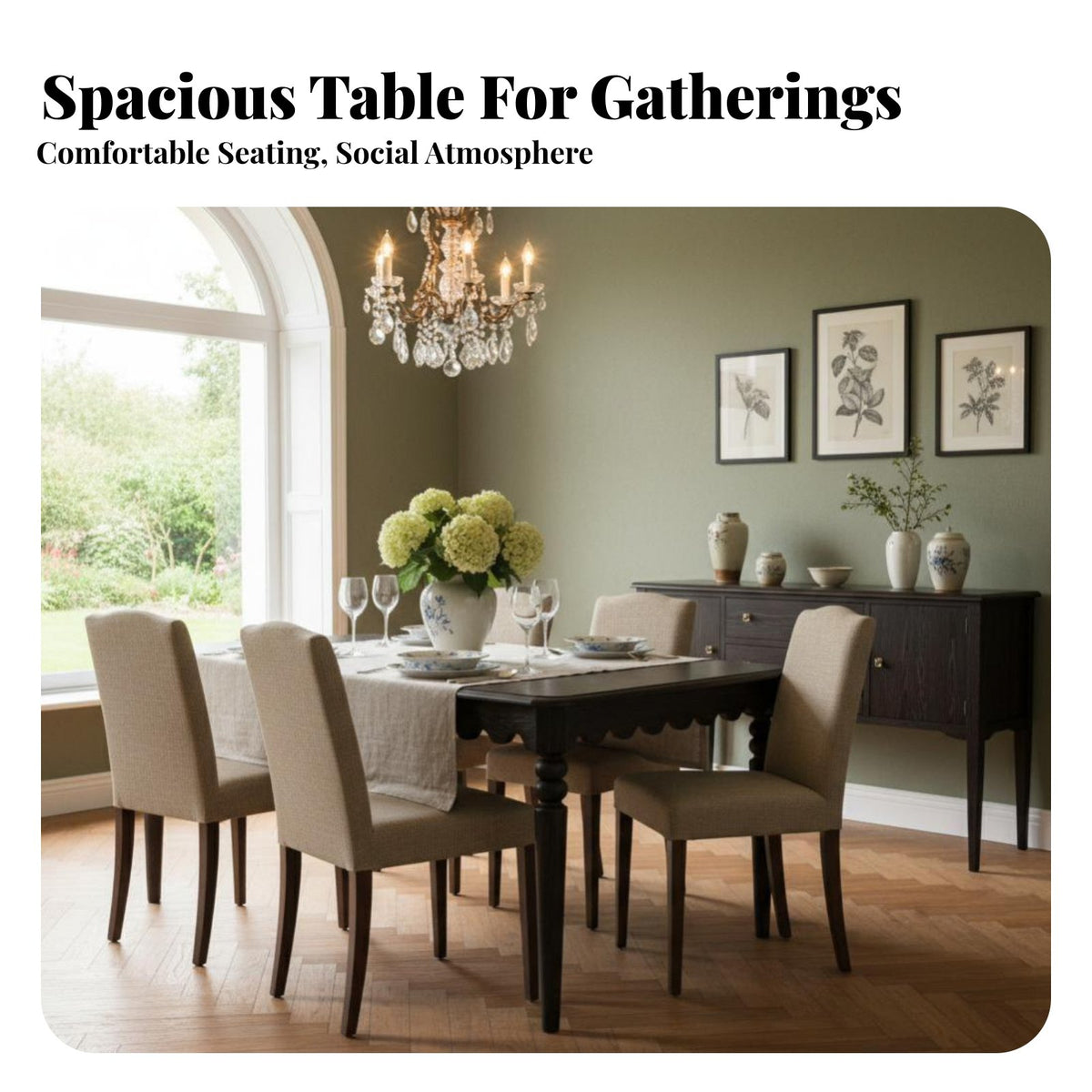 French Country design Rectangular Slab Dining Table Vintage Aesthetic Kitchen Furniture mid-20th centuryera Modern Design Home Furnishing Sturdy and Stable for Families, Homeowners, Family Gatherings, Restaurant