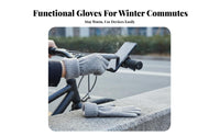 Fleece Lined Winter Gloves Elastic Wristbands Fleece Lined Warm Gloves Thermal Knit Hand Warmers Universal Fit Perfect Gift