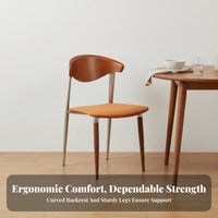 Wabi-Sabi Aesthetic Csupport Wooden Chair Nordic design Armless Side Chair Vintage Look Dining Seating Designer Inspired for Design aficionados, Restaurant Owners, Interior Designers, Kitchen, Living Room, Office, Bedroom