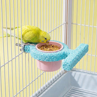 Resin Bird Stand with Cross-shaped Design, Rough Surface Parrot Perch for Grinding Claws
