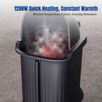 Foot Spa Bath, Heated Deep Soaking Basin, Automatic Electric Massage, Adjustable Temperature, Knee & Calf Coverage, Home Use