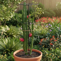Climbing Plant Support with Lattice Top Freestanding Garden Trellis Stand Vertical Metal Plant Support for Gardeners, Potted Plants, Balcony