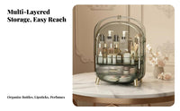 Cosmetic Display Case with Drawers Large Capacity Vanity reachory for vanity table