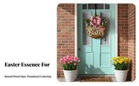 Easter Door Hanger Ready to Hang Easter Door Sign Sturdy Wood Bunny Welcome Sign for Homeowners, Party Hosts, Entryway, Living Room, Office
