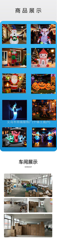 Halloween Inflatable Scary Tree Decoration for Outdoor Party and Yard, US Plug