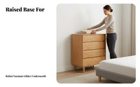 Space-Saving Design Multi-Drawer Organizer Multipurpose Low height Multi-Drawer Chest Sturdy Construction Storage Cabinet Recessed Handles for Homeowners, Office Workers, Bedroom, Small Spaces, Hallway, Living Room